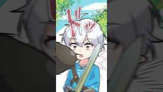 即落ち2コマww葛葉のブレワイ【にじさんじ手描き切り抜き】#shorts