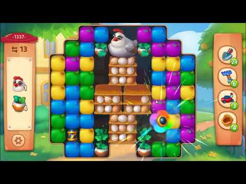 Farmscapes Level 1337 - NO BOOSTERS 🌻🚜🐔 | SKILLGAMING ✔️