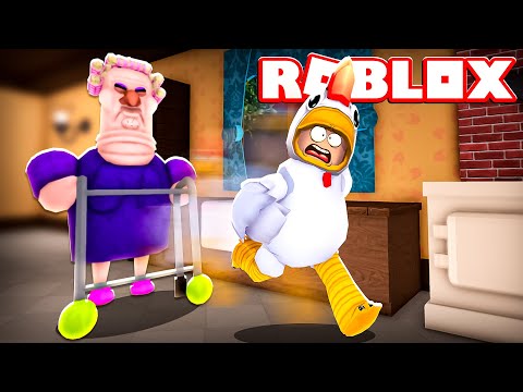 SCAPPIAMO DALLA NONNA CATTIVA DI ROBLOX!!