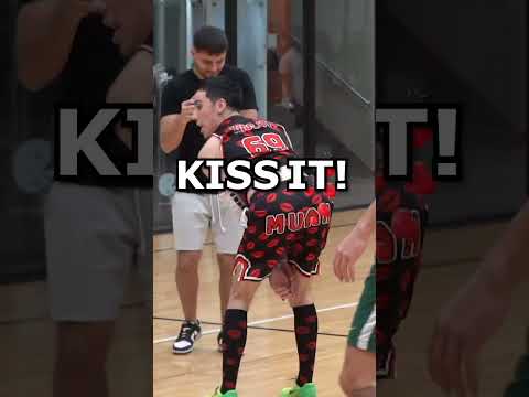 PHYSICAL 1v1 Basketball vs. @mkiatipis 😳 #shorts