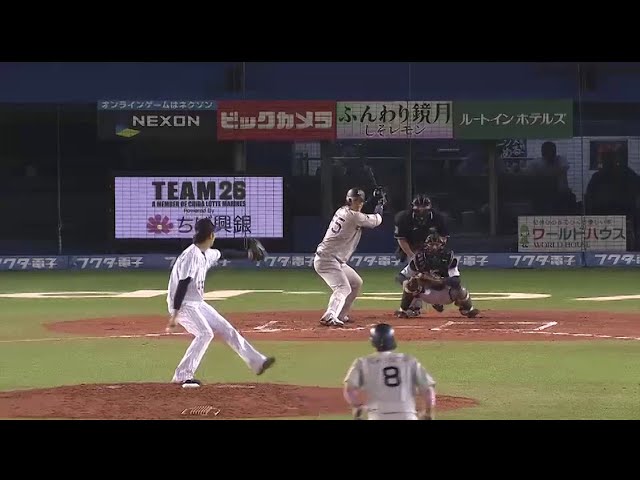 【6回表】すぐさま4番の一打で同点!! バファローズ・T-岡田 ライトへタイムリー 2015/9/10 M-Bs