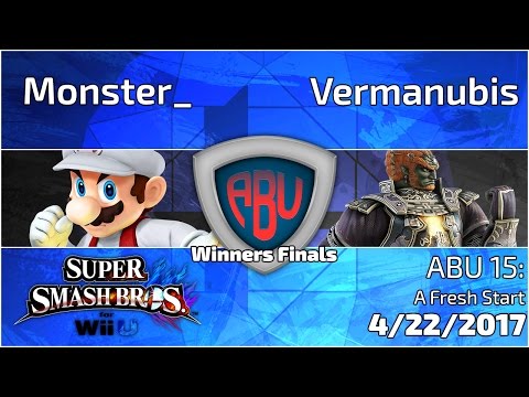 ABU 15: Monster_ (Mario) vs. Vermanubis (Ganon)  - SSB4 Singles Losers Finals