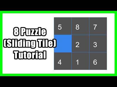 How to Solve an 8 Puzzle (3x3 Sliding Tile Puzzle) (Beginner Tutorial)