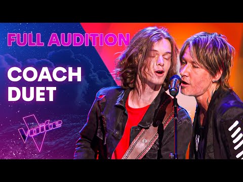 Keith Urban Sings Along with Talent After His Blind Audition!
