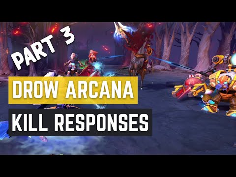DROW RANGER ARCANA - VOICE LINES AND RESPONSES KILLING A RIVAL HERO | PART 3 - INT HEROES