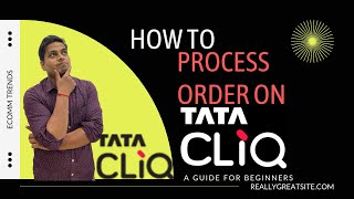 How to Process First Order On Tatacliq  Seller Zone Portal- Print Order Lebel on Tatacliq