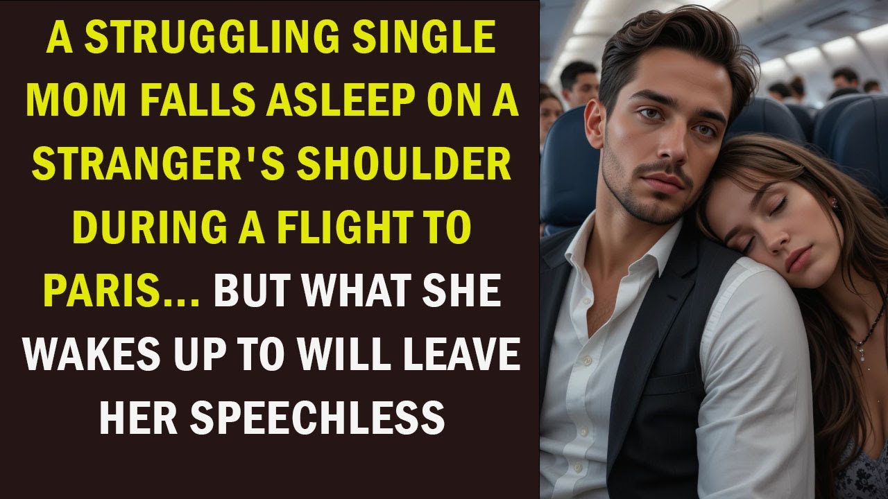 A Poor Single Mom Falls Asleep on a Handsome Stranger’s Shoulder—She Wakes Up Shocked When She Sees