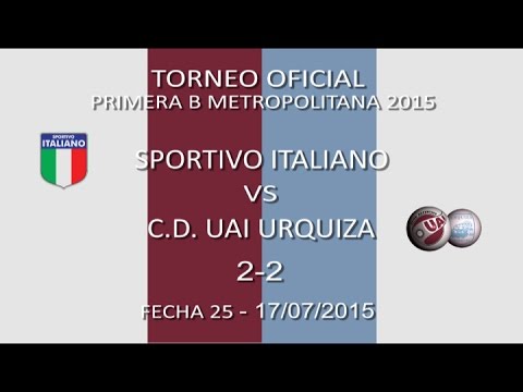 Resumen Sportivo Italiano 2 - UAI Urquiza 2