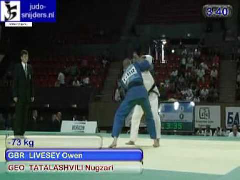 Judo 2009 Yerevan: Livesey (GBR) - Tatalashvili (GEO) [-73kg].