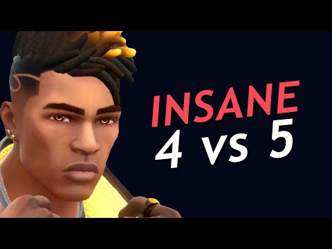 How To Win A 4 vs 5 In Valorant! Crazy Strats!