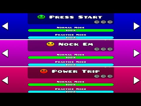 GEOMETRY DASH SUBZERO ALL LEVEL (Press Start / Nock Em / Power Trip)
