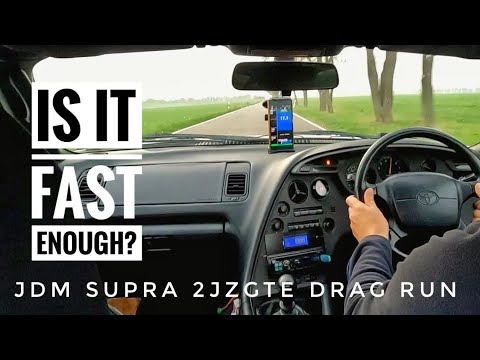 Toyota Supra MK4 Single Turbo stock JDM injectors Mine's ECU  0-200 1/4 mile