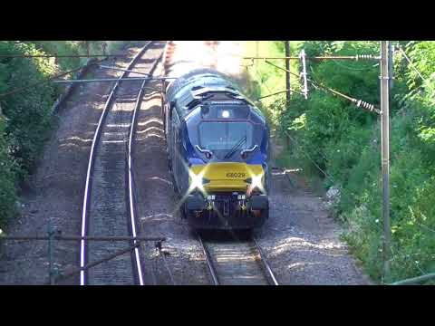 68029 with 57309 dit 6k27 Carlisle Yard - Crewe Engineers, 19th July 2018