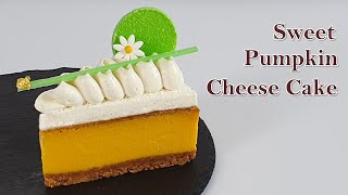 완벽한 단호박 뉴욕 치즈 케이크 만들기/sweet pumpkin cheese cake recipe/かぼちゃのニューヨークチーズケーキ