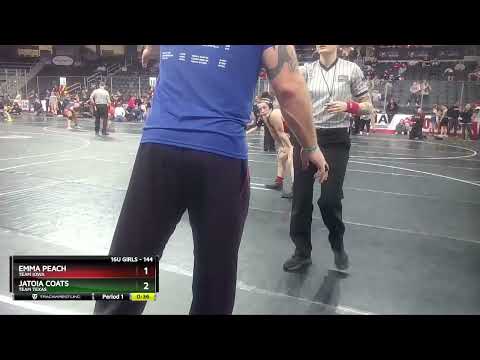 144 Lbs Champ. Round 1 - Emma Peach, Team Iowa Vs Jatoia Coats, Team Texas 26ea
