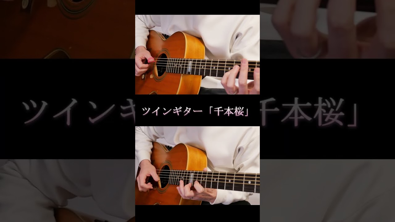 春といえば…アコギ2本で「千本桜」 By龍藏Ryuzo　#ギター #アコギ #千本桜