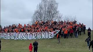 Wideo: Przemarsz kibic�w Zag��bia Lubin na mecz z Lechem Pozna�