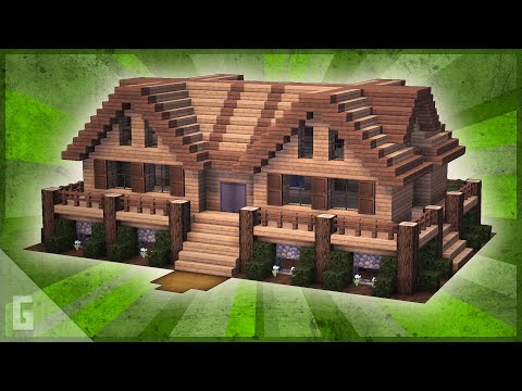 Deluxe Minecraft WOODEN Cabin Tutorial! (#20)
