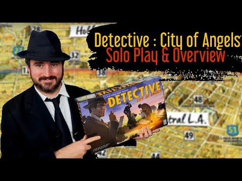 Detective City of Angels Solo Sessions Review Overview and Playthrough Single Player Sleuth Mode