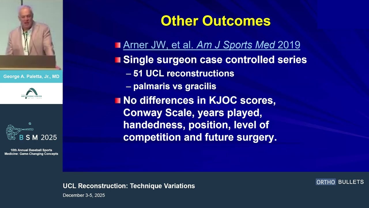 UCL Reconstruction Technique Variations_George Paletta Jnr MD