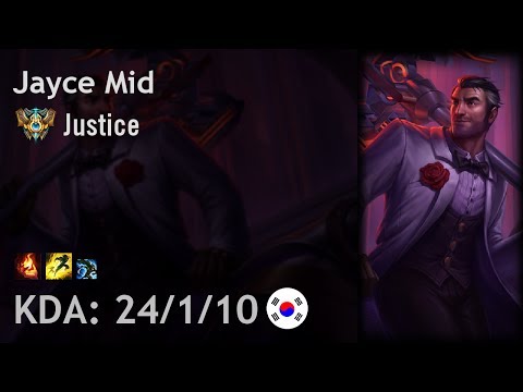 Jayce Mid vs Yasuo - Justice - KR Challenger Patch 7.12