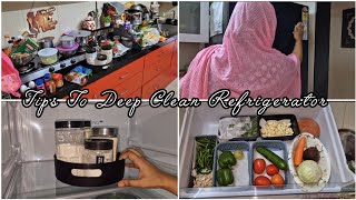 Deep Clean Refrigerator | Routine Vlog | Cleaning Organizing | Mom Of 2