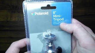 preview picture of video 'Polaroid 8 Inch Mini-Tripod PLTRI8 With Pan & Tilt Review'