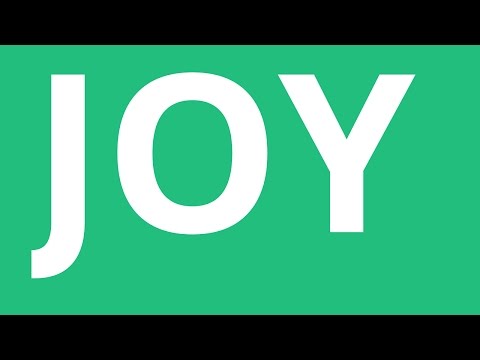 Part of a video titled How To Pronounce Joy - Pronunciation Academy - YouTube
