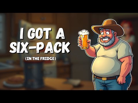 🎶 I Got a Six-Pack (In the Fridge) | A Hilarious Country Song About Trading Abs for Snacks!