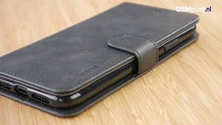 AZNS Apple iPhone SE (2020/2022) Hoesje Retro Wallet Book Case Grijs