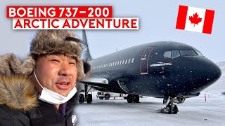 EXTREME FLIGHT – B737-200 Classic to the Arctic – Landing on Snow/Gravel
