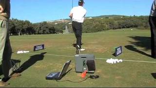 Anders Hansen driver fitting with TrackMan