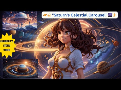 🪐💫 "Saturn's Celestial Carousel: The Ringed Wonder" 🌌✨ Children's Story Video 🎉🪐🌌