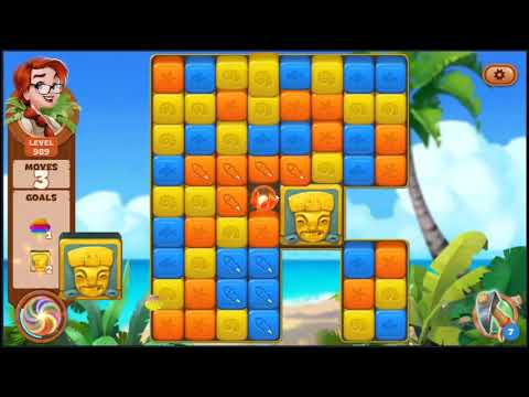 Lost Island Blast Adventure Level 989 - NO BOOSTERS 🏝️ | SKILLGAMING ✔️