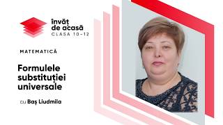 "Formulele substituției universale"