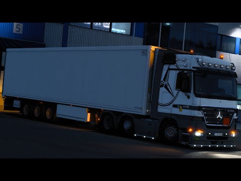 ETS2 1.44 Mercedes Actros MP2 48 Loded Medical Vaccines 5t From a City Kaunas To Vilnius