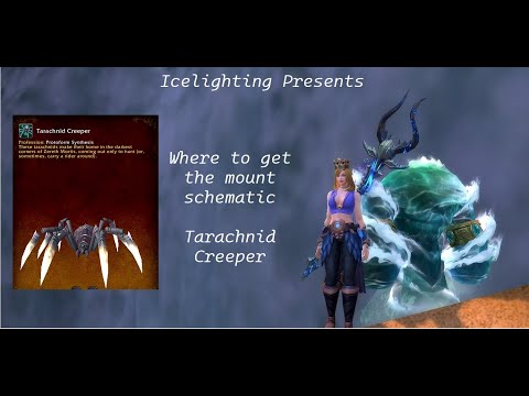Tarachnid Creeper wow - Mount schematic - Endless sands - Craftable - Zereth mortis - Shadowlands
