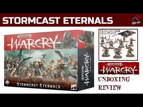 WARCRY STORMCAST ETERNALS UNBOXING REVIEW - Warcry Fighter Cards & Abilities Vanguard Raptors Prime