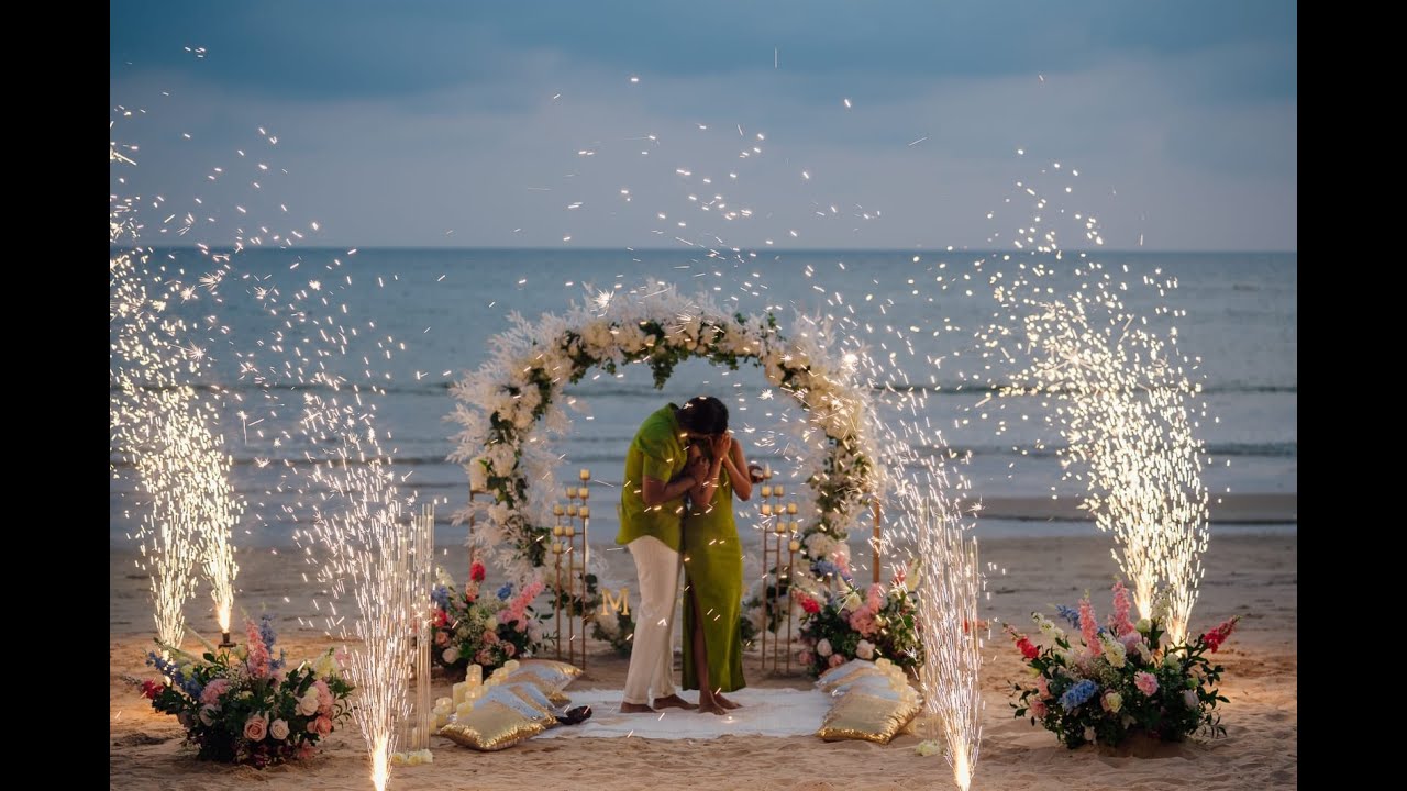 Epic Surprise Marriage Proposal on the Beach in Phuket -  by BESPOKE EXPERIENCES