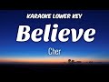Cher - Believe (Karaoke Lower Key)