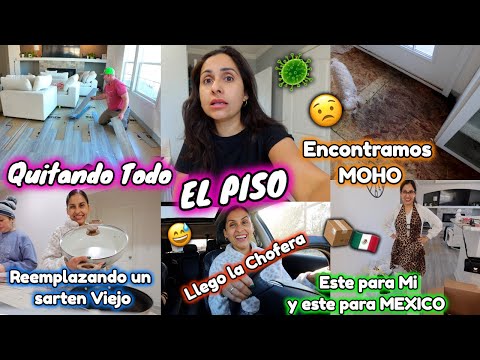 Quitando Todo EL PISO🚨Encontramos MOHO en La Casa🦠🤯Reemplazando Un SARTEN viejo🍳Escogiendo Para MI👗📦
