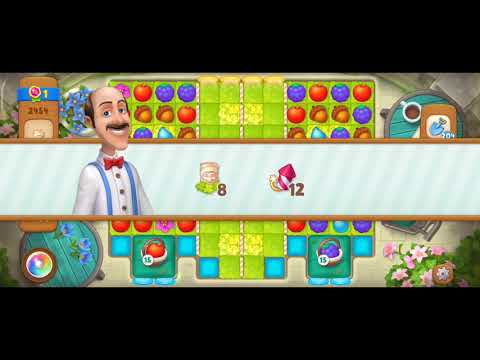 Gardenscapes Level 2454 Walkthrough "No Boosters Used"