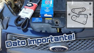 Problema con la correa de accesorios poli v fiesta / ka / EcoSport rocam 1.6 8v