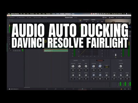 Audio Auto Ducking with Davinci Resolve 15 Fairlight