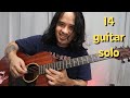 14 guitar solo tutorial with tab - Silent Sanctuary