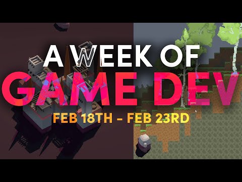 A Week of Indie Game Dev Progress in 7 minutes - Devlog