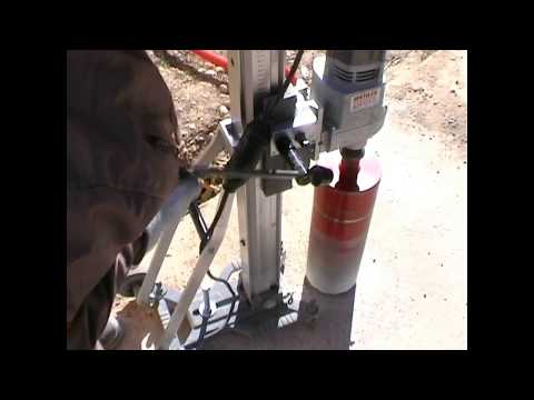 Taladro con broca de corona