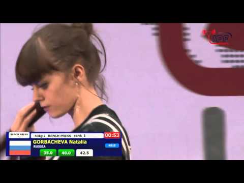 Наталья Горбачева. Junior Women, 43 to 57 kg - World Bench Press Championships 2016