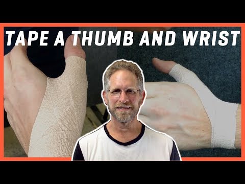 Taping Tutorial: How to tape (strap) a thumb and wrist for sports, Simple!