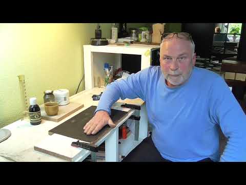 Die Schwarzpolitur, Verarbeitung von schwarzem Schellack